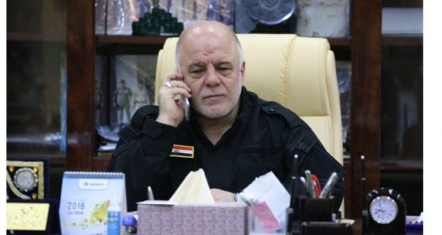 بالفيديو.. العبادي في الساحات الامامية لمعركة الموصل