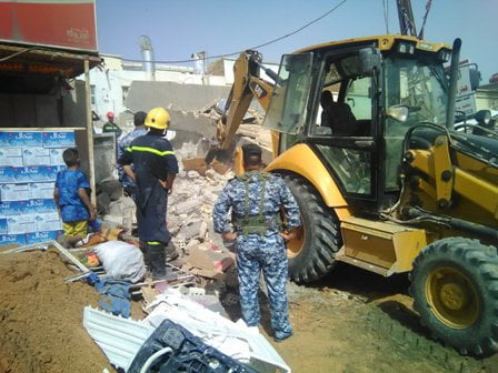 انهيار عمارة سكنية بابل الحلة (3)