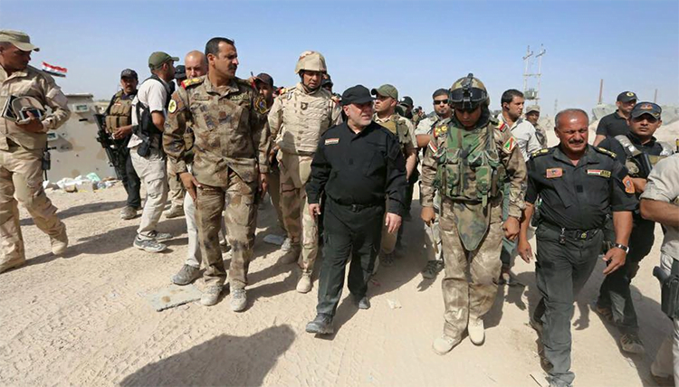 حيدر العبادي يتفقد المقاتلين في قاطع الفلوجة (1/حزيران/2016 - الأربعاء) #تحرير_الفلوجة
