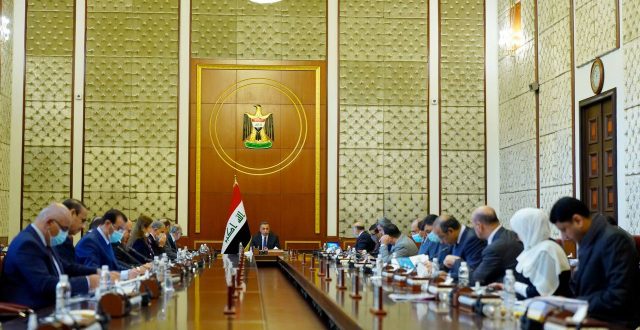 مجلس الوزراء يعقد جلسته الاعتيادية برئاسة رئيس مجلس الوزراء مصطفى الكاظمي.